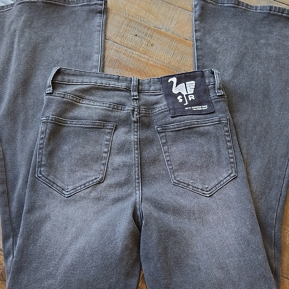 Sandrine Rose Black Denim Flare Jeans